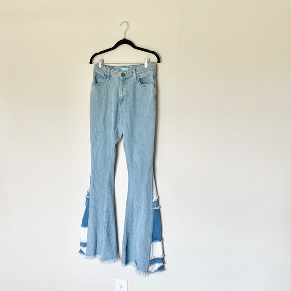 Show Me Your MuMu | Woodstock Patchwork Flare Jeans - Picture 6 of 16